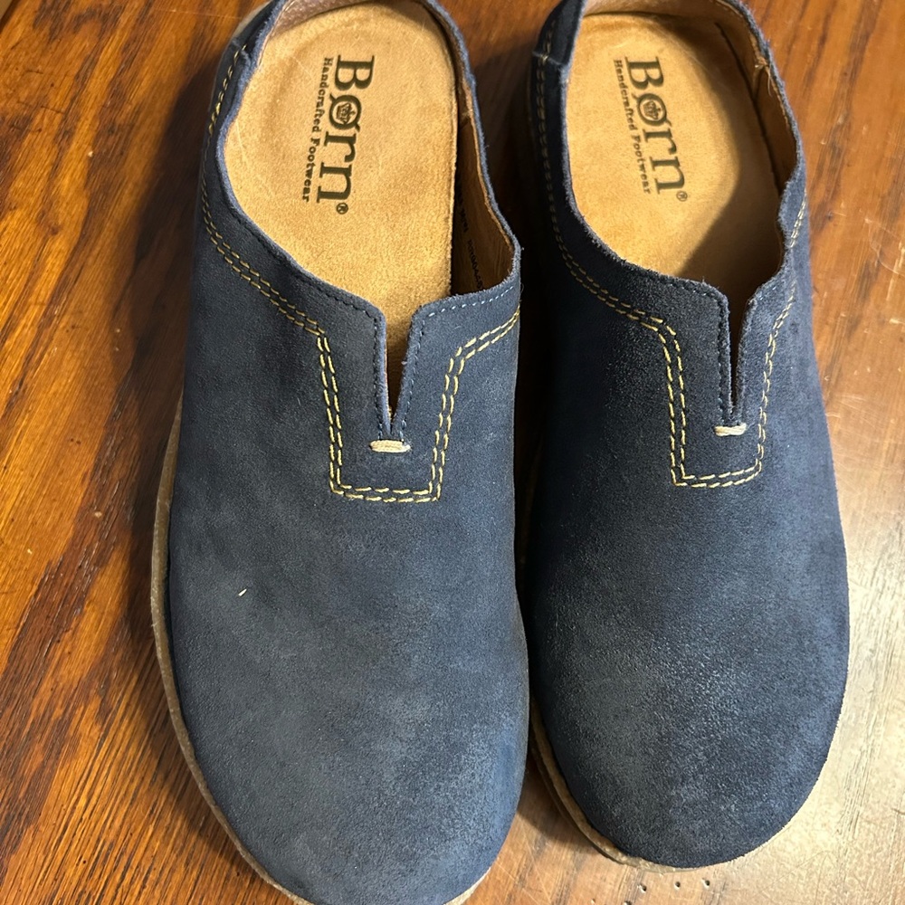 Clarks Dark Blue Slip-On Shoes